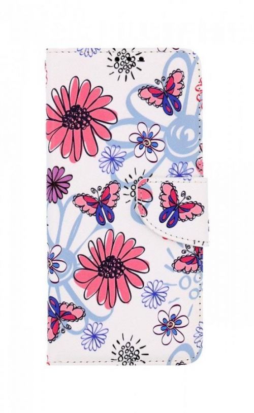 Pouzdro TopQ Vivo Y01 knížkové Flowers 74724