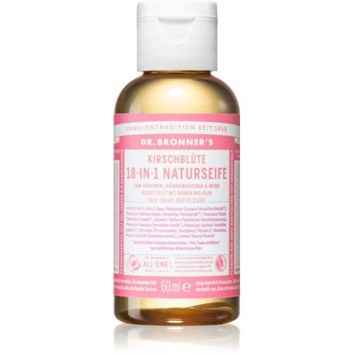 Dr. Bronner’s Cherry Blossom tekuté univerzální mýdlo 60 ml