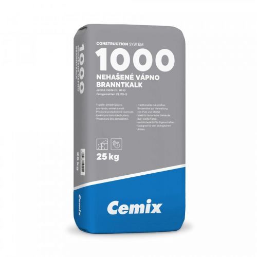 Vápno nehašené Cemix 1000 CL 90-Q 25 kg