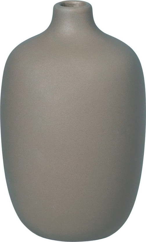 Šedá keramická váza Blomus Ceola, výška 12 cm