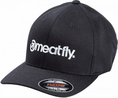 Meatfly Brand Flexfit Black