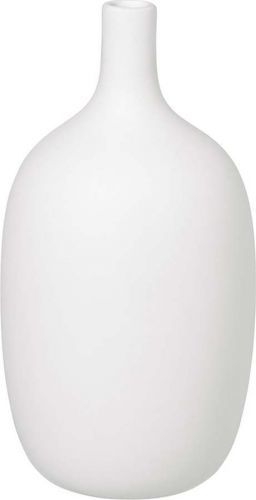 Bílá keramická váza Blomus, výška 21 cm