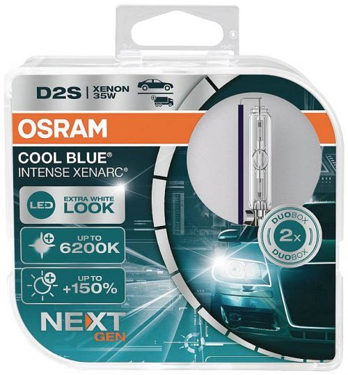 Autožárovky xenonové Osram Auto XENARC COOL BLUE INTENSE D2S, Duo Box (2 Lampen) 66240CBN-HCB, D2S, 35 W, 1 ks