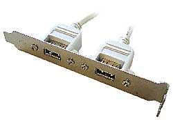 USB bracket, panel místo zadní záslepky slotu 2x USB GEMBIRD