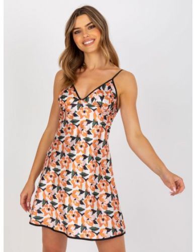 Dámská košile s květinovým potiskem krátká noční INNES bílá