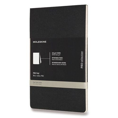 Moleskine Poznámkový blok Moleskine Professional ČERNÝ - linkovaný 1331/4537201