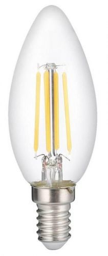 Optonica LED CANDLE C35 E14 6W FILAMENT 6W Teplá bílá