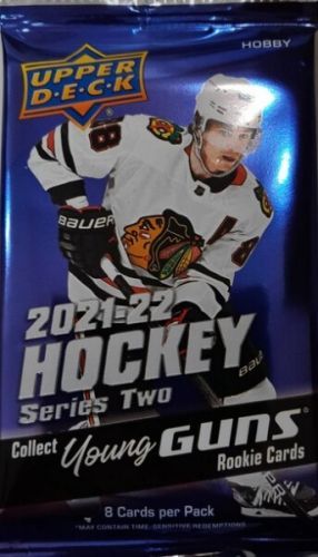 2021-22 NHL Upper Deck Series Two Hobby balíček - hokejové karty