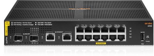 HP Aruba 6100 12G CL4 2SFP+ 139W Switch (JL679A#ABB)