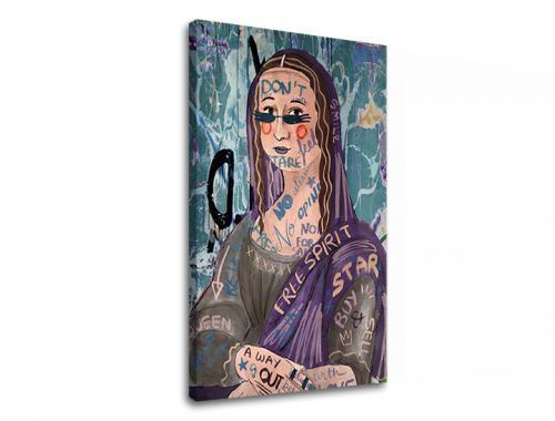 Obraz na plátně MONA LISA ABSTRAKT 001