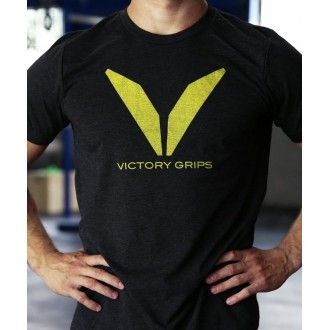 Victory Grips Tričko Victory Grips logo - žluté VICTOR49