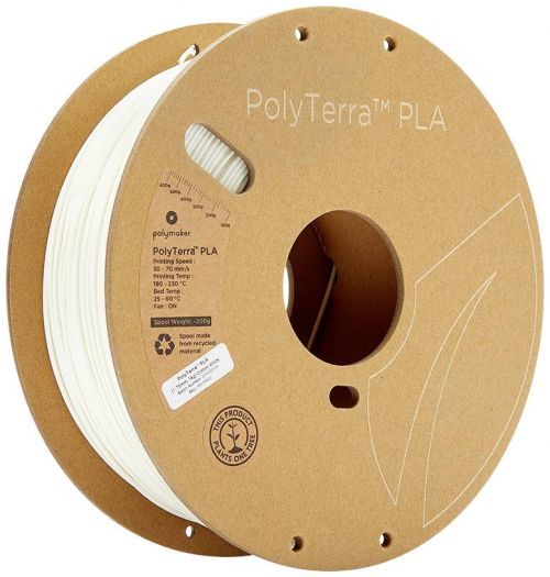 Polymaker 70822 PolyTerra PLA vlákno pro 3D tiskárny PLA plast  1.75 mm 1000 g bílá (matná)  1 ks