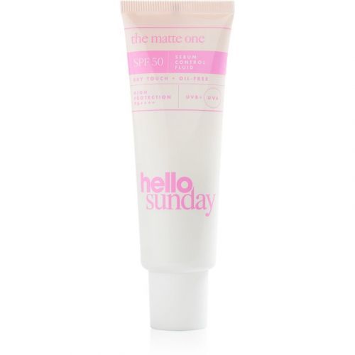 hello sunday the matte one matující podkladová báze pro mastnou a problematickou pleť SPF 50 50 ml