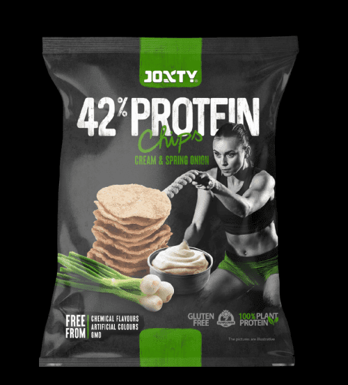 Joxty - Proteinové chipsy 42%, Jarní cibulka a smetana, 50 g