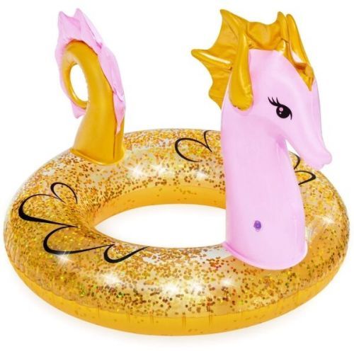 Bestway GLITTER SEAHORSE SWIM RING Nafukovací kruh, zlatá, velikost UNI