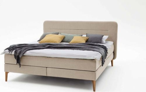 Béžová dvoulůžková postel Meise Möbel Massello, 160 x 200 cm