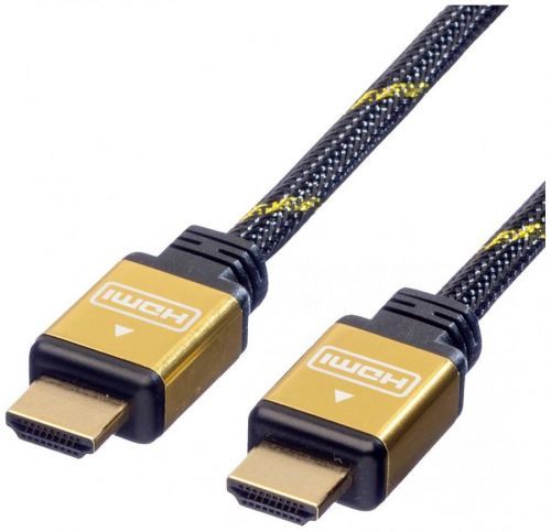 Roline HDMI kabel Zástrčka HDMI-A 20.00 m černá, zlatá 11.04.5510 dvoužilový stíněný, pozlacené kontakty HDMI kabel