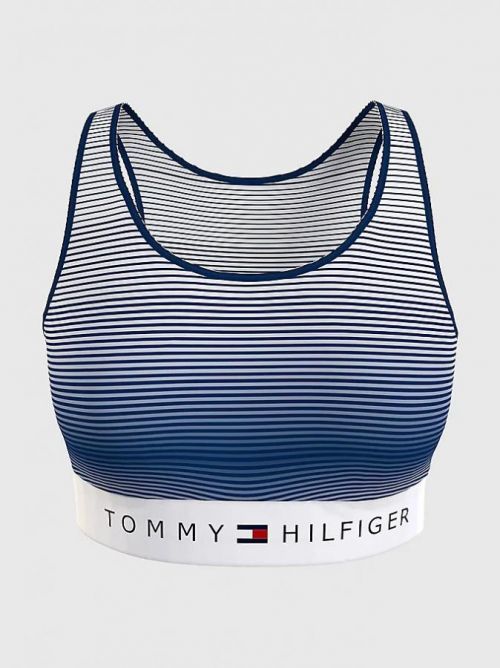 Dámská podprsenka Tommy Hilfiger nadrozměr modrá (UW0UW03574 0BC) XL