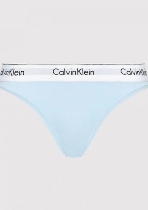 Dámské tanga Calvin Klein F3786 L Sv. modrá