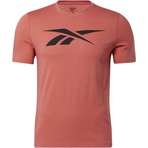 Reebok GS VECTOR TEE Pánské triko, oranžová, velikost S