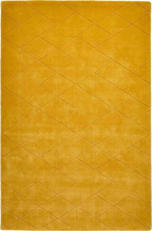 Hořčicově žlutý vlněný koberec Think Rugs Kasbah, 150 x 230 cm