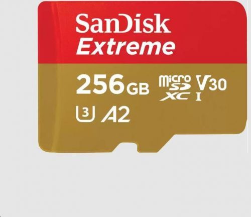 SanDisk micro SDXC karta 256GB Extreme Mobile Gaming (190 MB/s Class 10, UHS-I U3 V30) (SDSQXAV-256G-GN6GN)