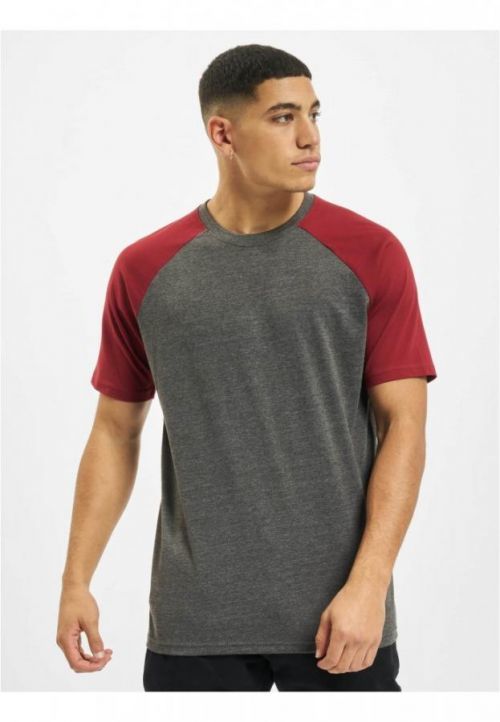 Roy T-Shirt - anthracite/burgundy L