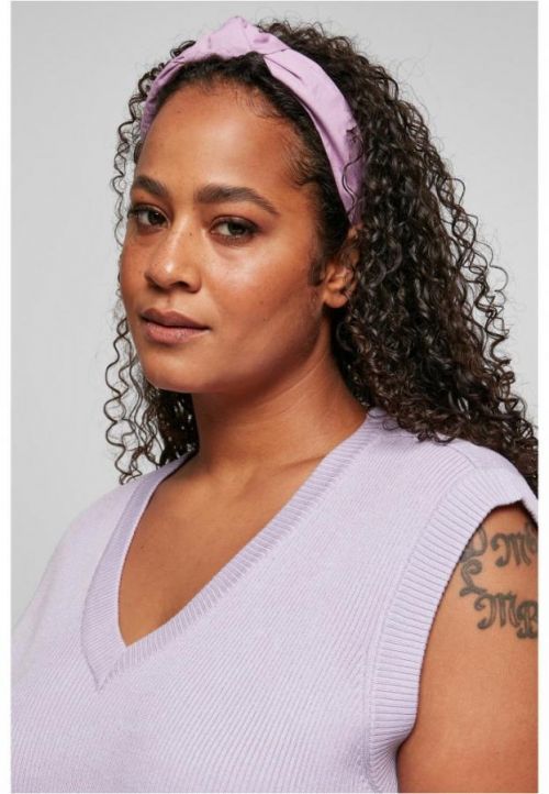 Čelenka Urban Classics Light Headband With Knot 2-Pack - violablue/black