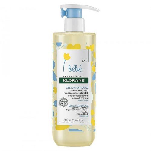 KLORANE Bébé Jemný mycí gel 500 ml, poškozený obal