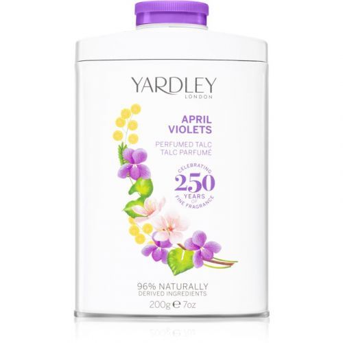 Yardley April Violets parfémovaný pudr 200 g