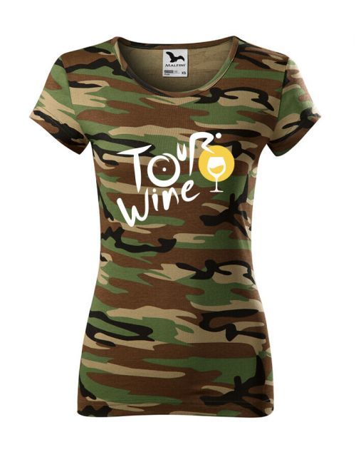 Dámské tričko s potiskem Tour wine - tričko pro milovnice vína