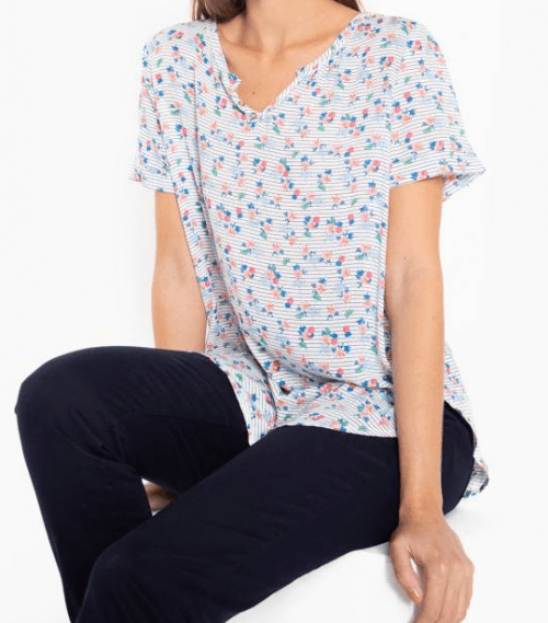 Esprit viskózová halenka s květy