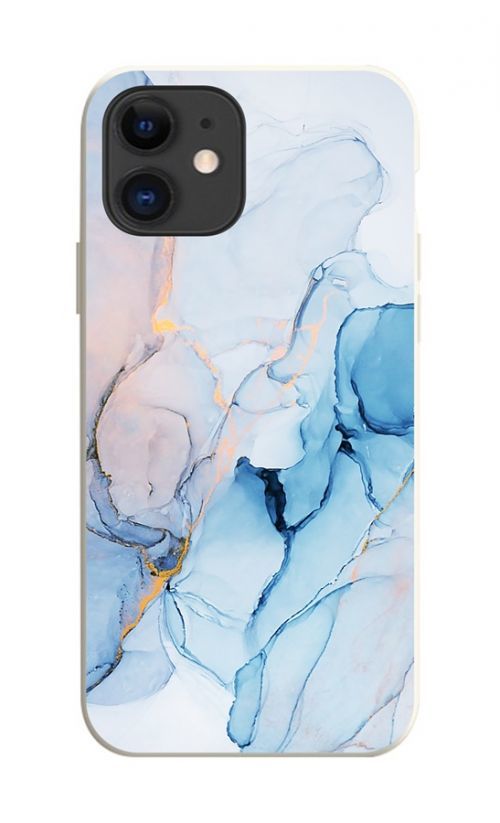 Kryt TopQ iPhone 11 Mramor modrý 75326