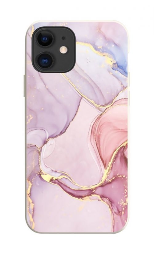 Kryt TopQ iPhone 11 Mramor růžový 75325