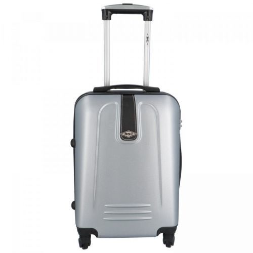 Pilotní plastový kufr Peek, stříbrná S