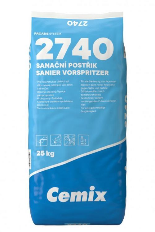 Postřik sanační Cemix 2740 25 kg