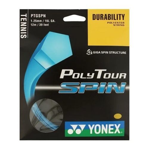 Yonex POLY TOUR SPIN Tenisový výplet, modrá, velikost UNI