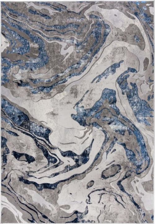 Modro-šedý koberec Flair Rugs Marbled, 200 x 290 cm