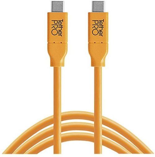 Tether Tools USB kabel  USB-C (TM) zástrčka, USB-C (TM) zástrčka 4.60 m oranžová  CUC15-ORG