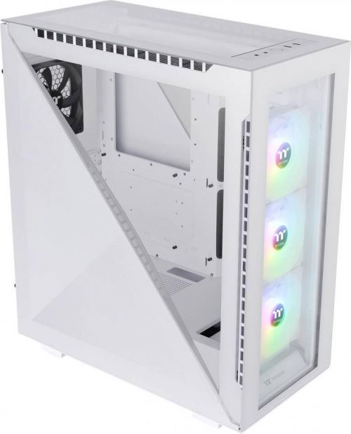 PC skříň midi tower Thermaltake Divider 500 TG Snow ARGB White, bílá