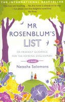 Mr. Rosenblum's List - Or Friendly Guidance for the Aspiring Englishman (Solomons Natasha)(Paperback)