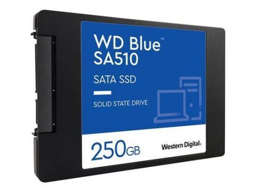 WD Blue SA510 SSD 250GB SATA III 6Gb/s cased 2.5inch 7mm internal single-packed, WDS250G3B0A
