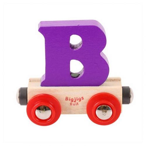 Bigjigs Rail Bigjigs Rail Vagónek dřevěné vláčkodráhy - Písmeno B