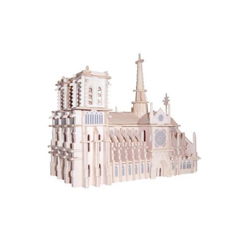 Woodcraft construction kit Woodcraft Dřevěné 3D puzzle katedrála Notre-Dame
