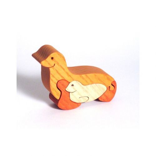 Fauna Fauna Dřevěné vkládací puzzle z masivu malý lvoun