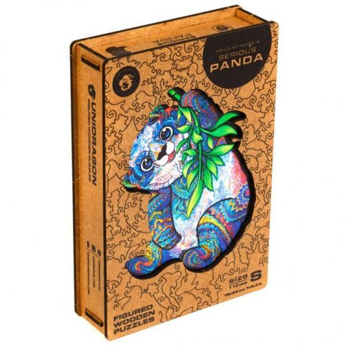 Dřevěné puzzle Unidragon panda velikost S (18x24cm) - EPEE Unidragon