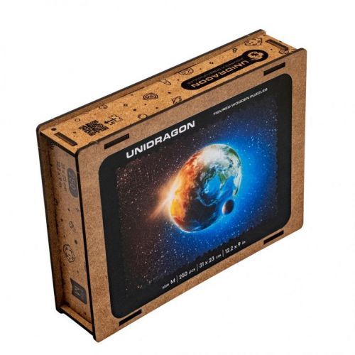 Dřevěné puzzle Unidragon planeta země velikost M (31x23cm) - EPEE Unidragon