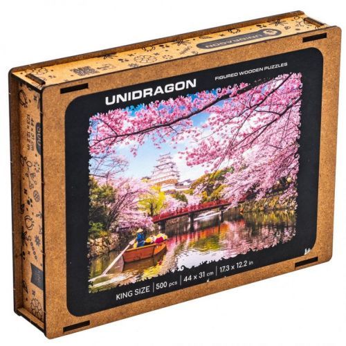 Dřevěné puzzle Unidragon sakura velikost KS (43x30cm) - EPEE Unidragon