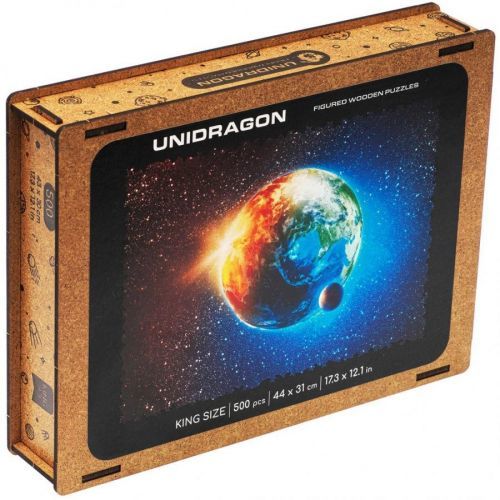 Dřevěné puzzle Unidragon planeta země velikost KS (43x30cm) - EPEE Unidragon