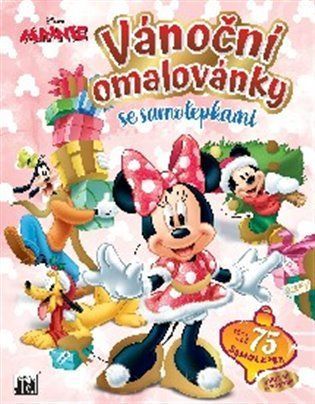 Minnie - Vánoční omalovánky se samolepkami